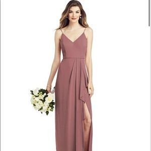 Dessy After Six style 6820 lux chiffon color rosewood